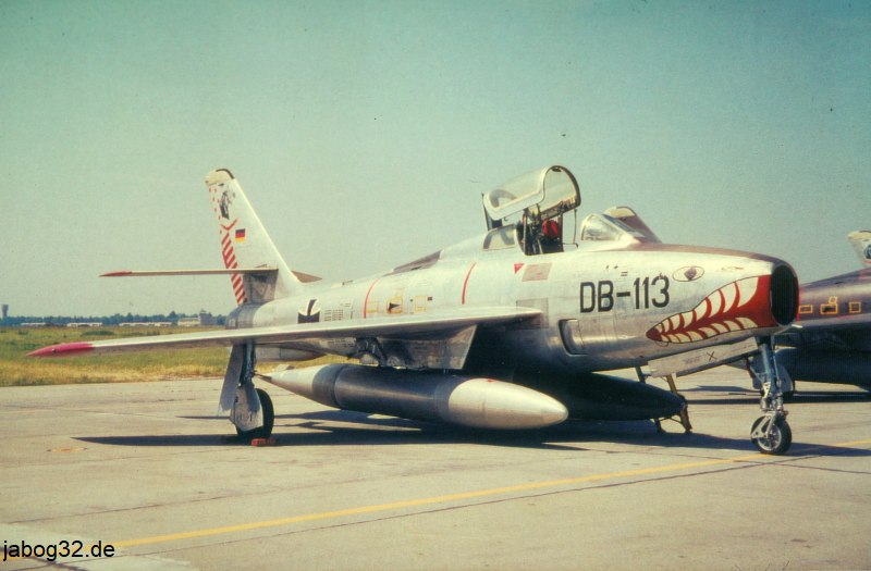 F-84F des Jagdbombergeschwader 32