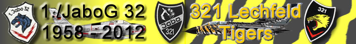 1./JaboG 32 - 321 Lechfeld Tigers Banner