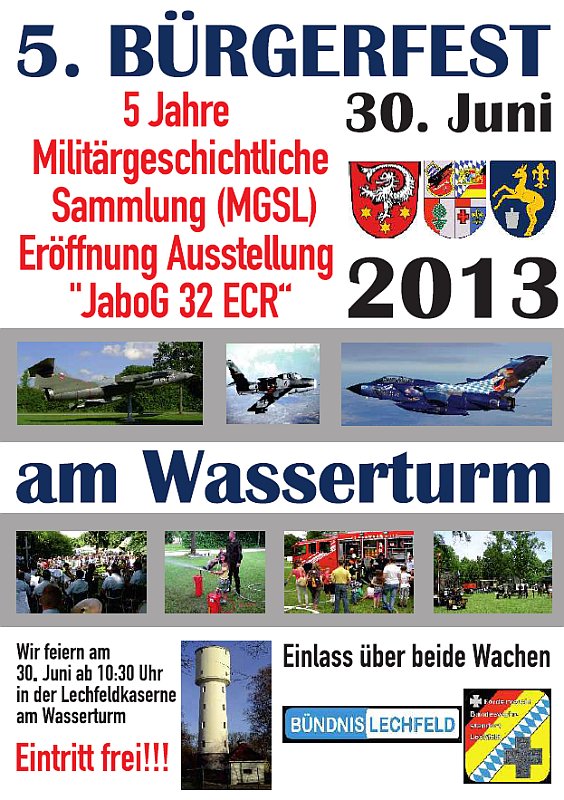 Plakat Bürgerfest 2013