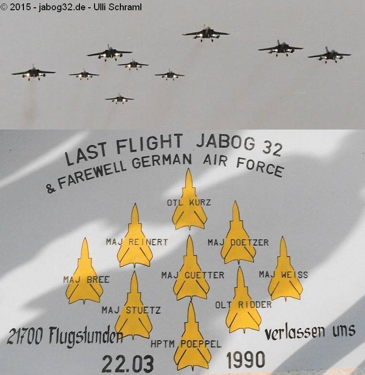 Farewell und Last Flight bei Bundeswehr